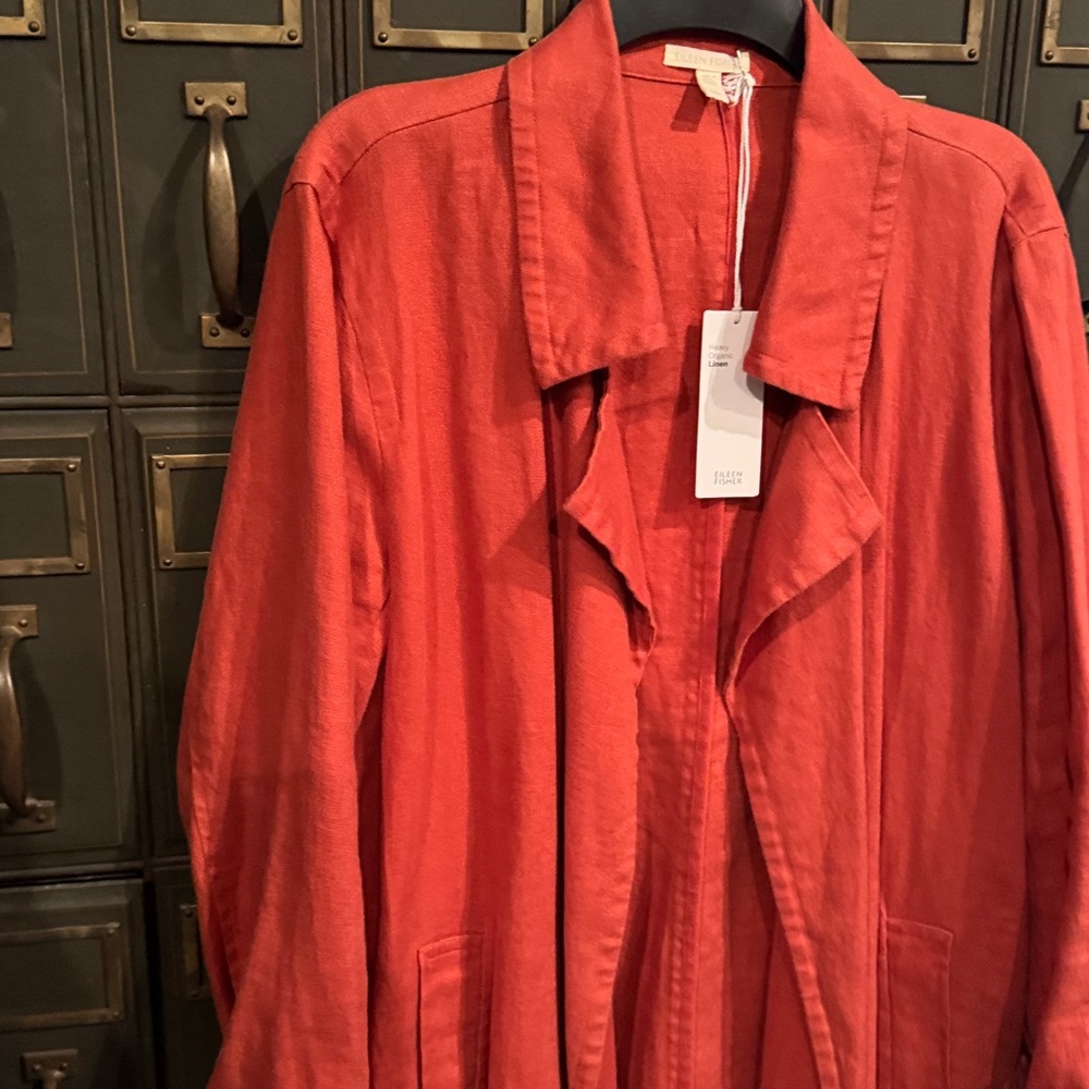 Eileen fisher linen coat/duster - Picture 2 of 6